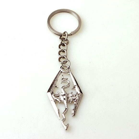 Triangular Dragon Keychain
