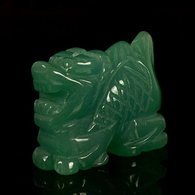 Jade Dragon Statue