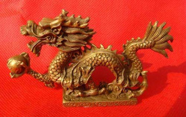 Brass Dragon Statue