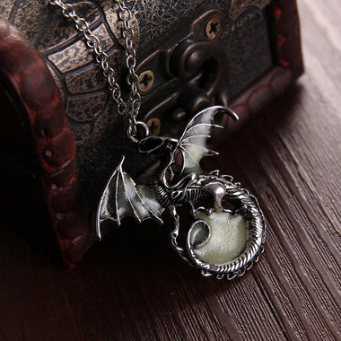 Retro Luminous Dragon Necklace