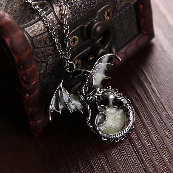 Retro Luminous Dragon Necklace