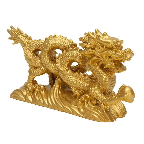 Chinese Gold Dragon Figurine