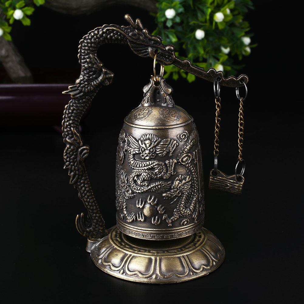 4 Vintage Brass Buddha Bell Golden Buddha to Display Buddhism Ornament Gold Brass  Figurine 