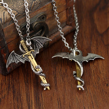 Cool Stainless Steel Dragon Necklace